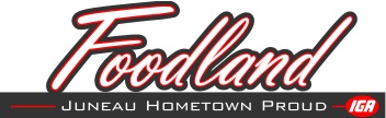 A theme logo of Foodland IGA